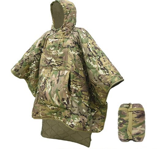 アウトドア保温迷彩寝袋マント迷彩寝袋携帯登山キャンプキャンプ旅行非常用寝袋です拍卖