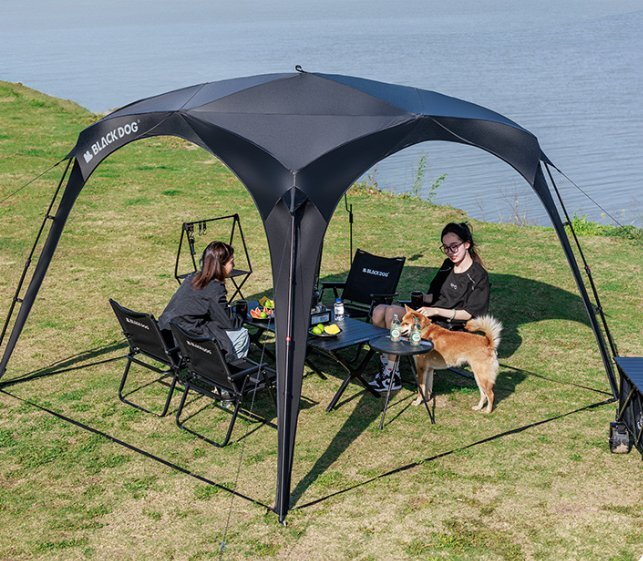 速開天幕屋外のキャンプは日焼け止めゴムのドーム車の側のテントの日よけ棚を建てません拍卖