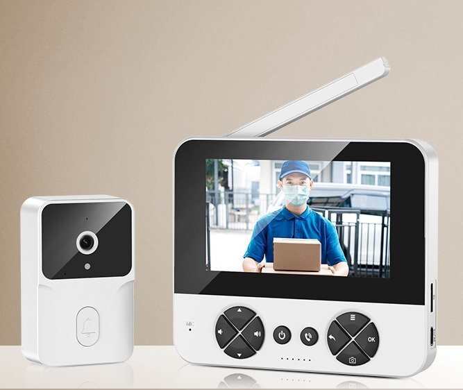 家庭用知能視猫の目カメラの電子の猫の目のドアミラーを持っています視ドアベル能動的に拍卖