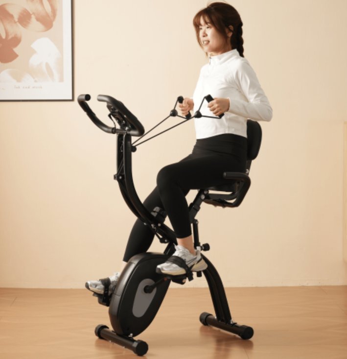 フィットネスバイク 折りたたみ 静音 背もたれ ダイエット器具 調整可能 室内運動 エクササイズバイク無酸素運動エアロ バイク 有酸素運動拍卖