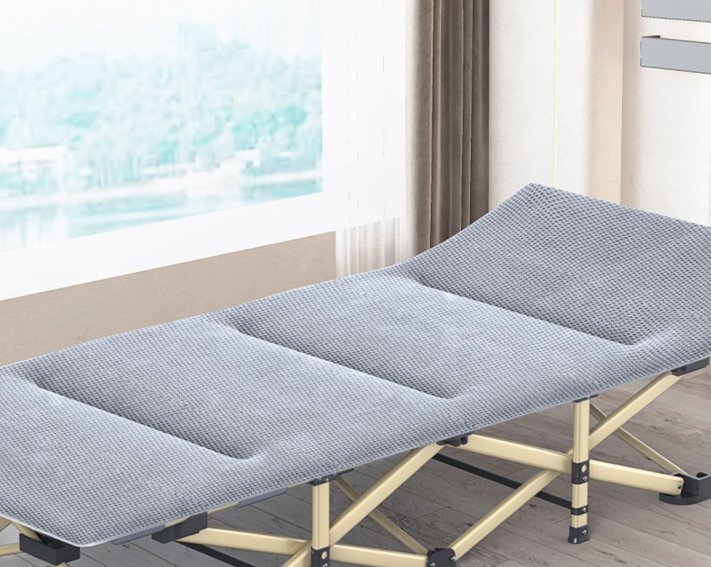 折りたたみベッドオフィス昼寝用ベッド昼休み用ベッド病院付き添い用ベッドシングルベッド室内寝椅子三つ折りベッド拍卖