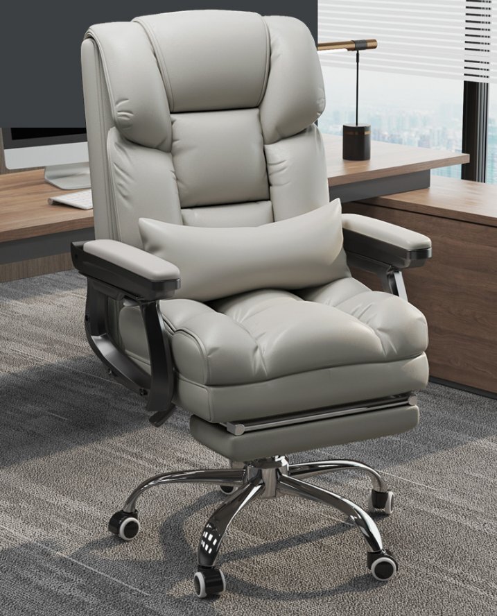 コンピュータに座って座り心地の良いボスの椅子椅子に横になることができますレジャー家庭用の机いすビジネス皮の座席拍卖
