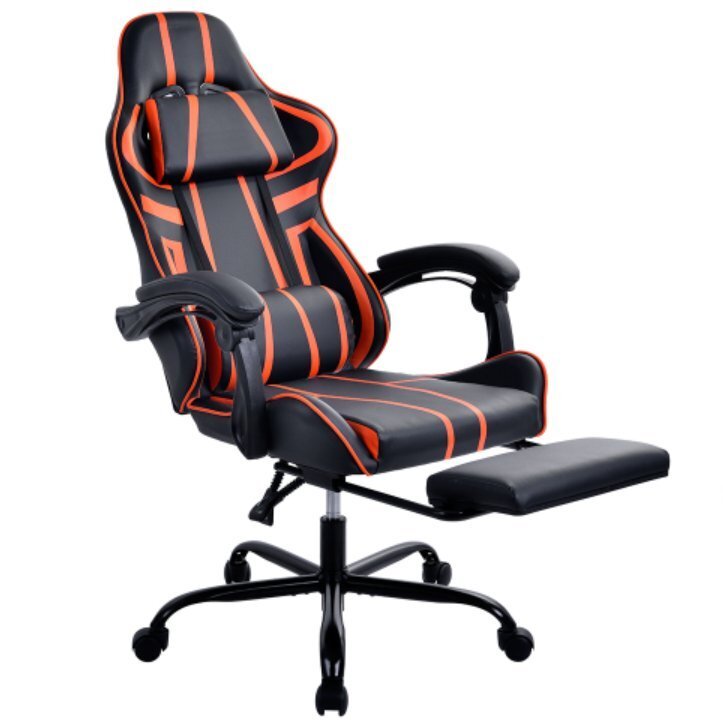 【国内発送】【人気商品】ゲーミングチェア オフィスチェア 収納式オットマン 140°リクライニング パソコンチェア 多機能 ハイバック拍卖