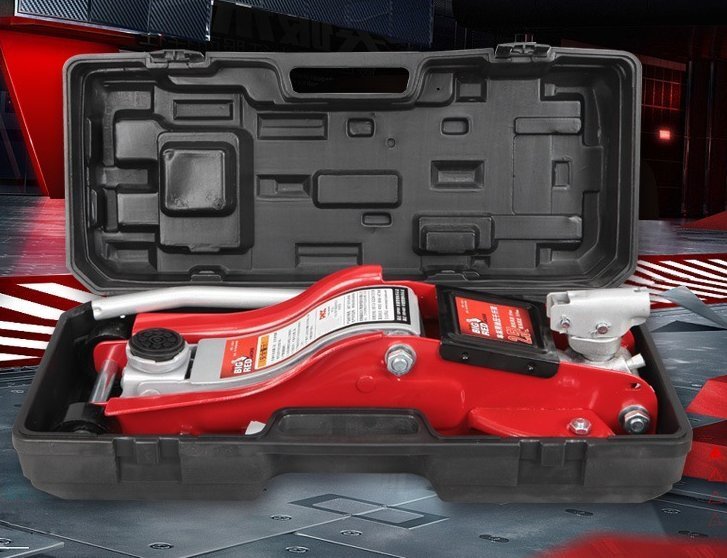 臥式油圧ジャッキッキ乗用車用2.5トン車載ジャッキッキタイヤ交換工具プラスチックケースに入ります拍卖