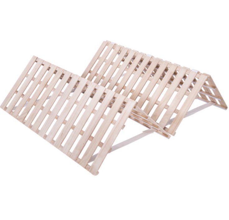 【国内発送】【シングル】すのこベッド 折りたたみベッド 4つ折り 湿気/カビ対策 耐荷重200kg拍卖