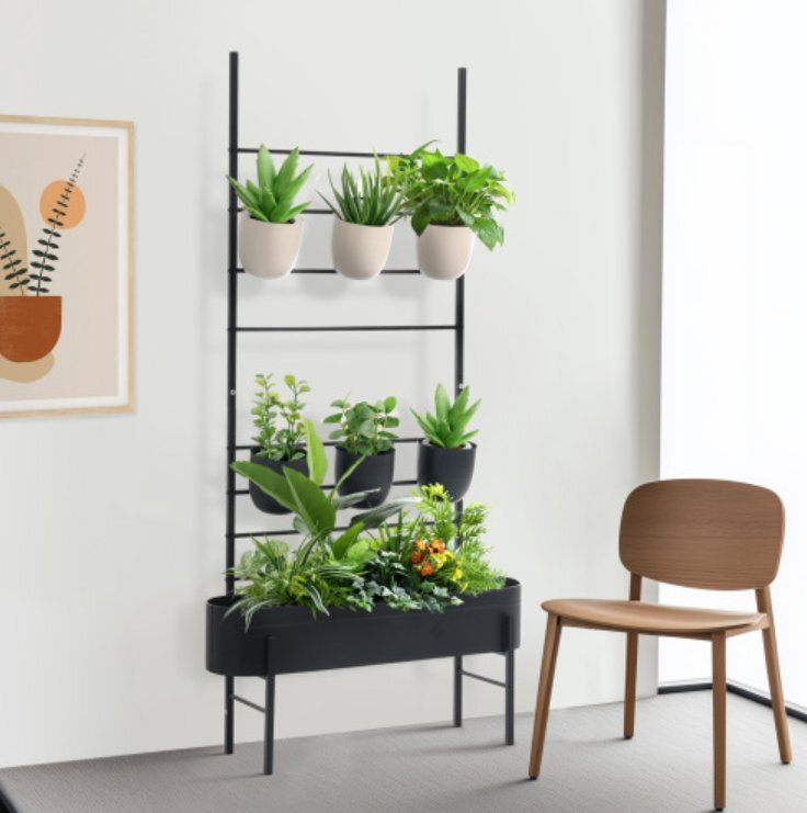 【国内発送】フェンス プランター付き 目隠し プランター付き 植木鉢付き 電着塗装 簡単設置 80*22*160cm 園芸用品拍卖