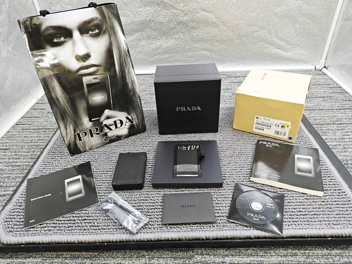 希少!超美品■PRADA Phone/プラダフォン 携帯 LG FOMA L852i 箱付き 付属品多数 ショッパーあり■現状お渡し品「管理№KT608」拍卖