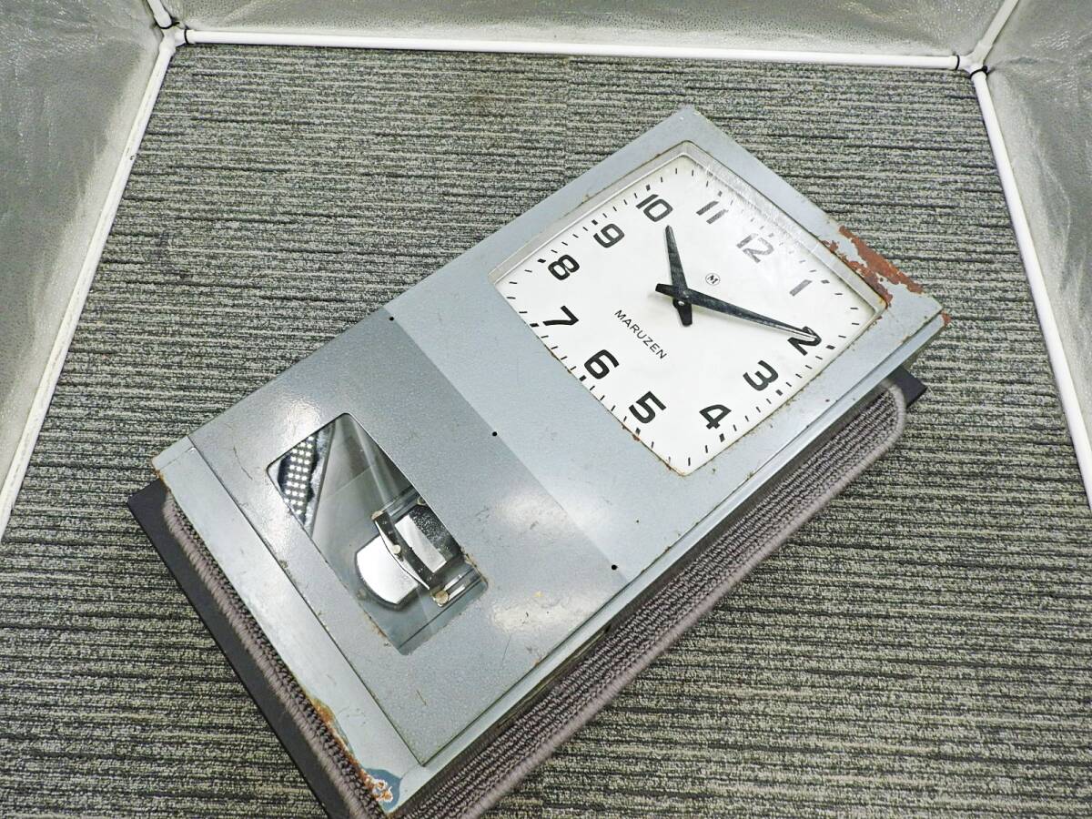 【希少・当時物】MARUZEN マルゼン■ベルタイマー M-BTD 金属製 大型 掛け時計 ブザー付き 未点検 昭和レトロ■ジャンク品「管理№KT1143」拍卖