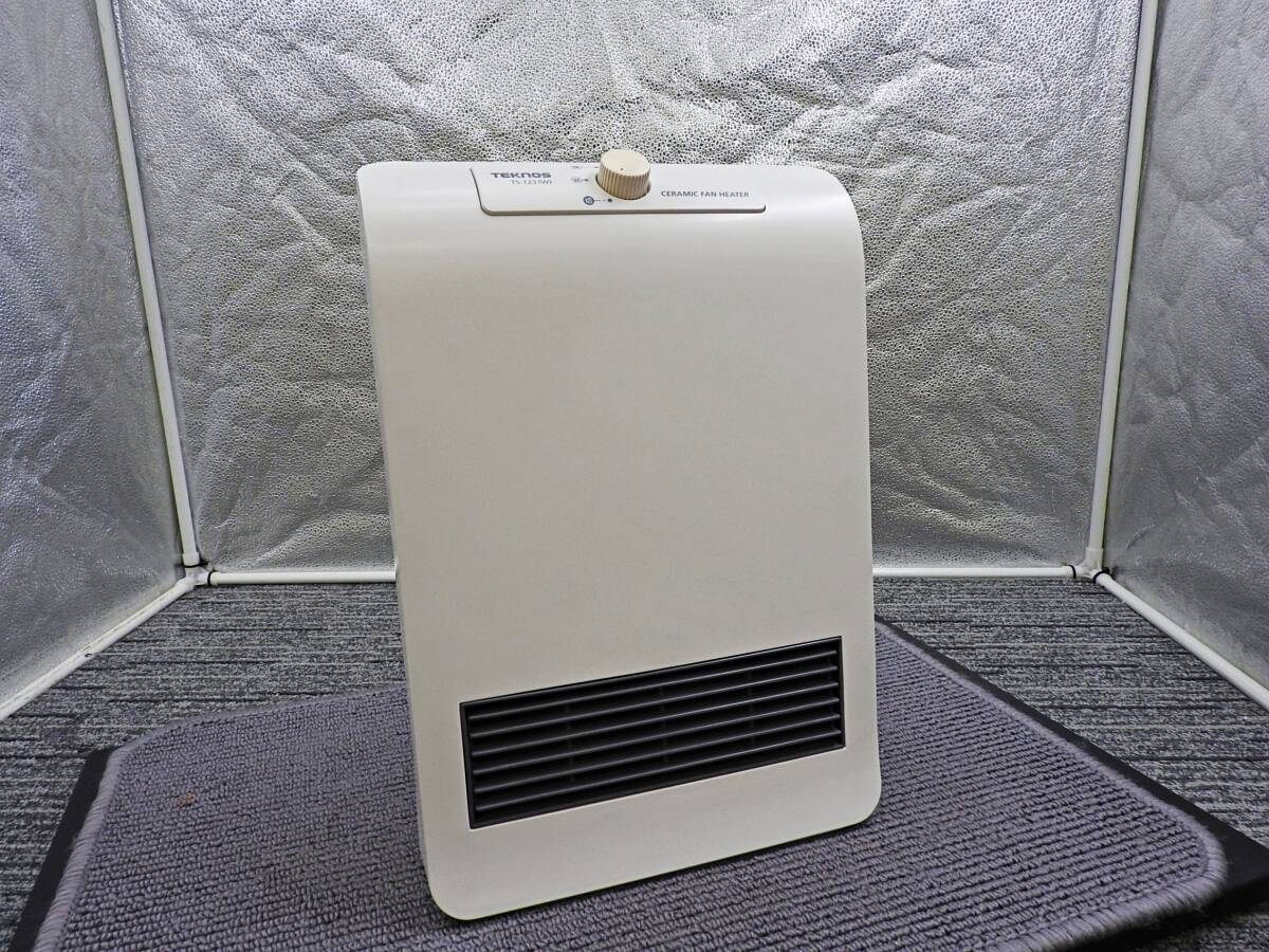 TEKNOS テクノス■セラミックヒーター TS-123W ホワイト■動作品「管理№KT1355」拍卖