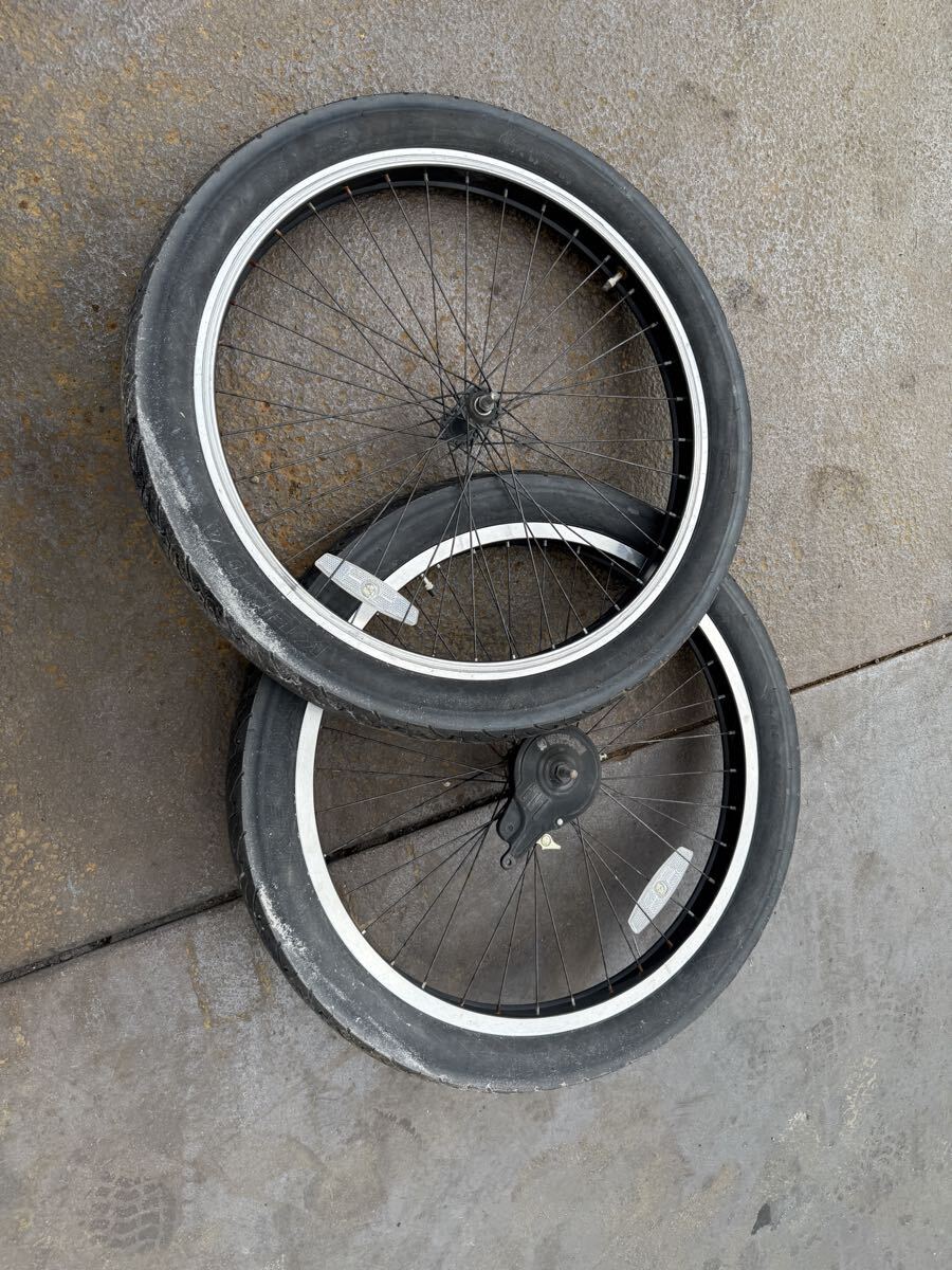 自転車 タイヤ 空気あり マウンテンタイヤ  前後セット 現状品拍卖