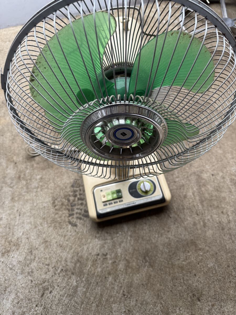 昭和レトロ 扇風機 アンティーク ナショナル 当時物 グリーン レトロ扇風機 ヴィンテージ 現状品拍卖