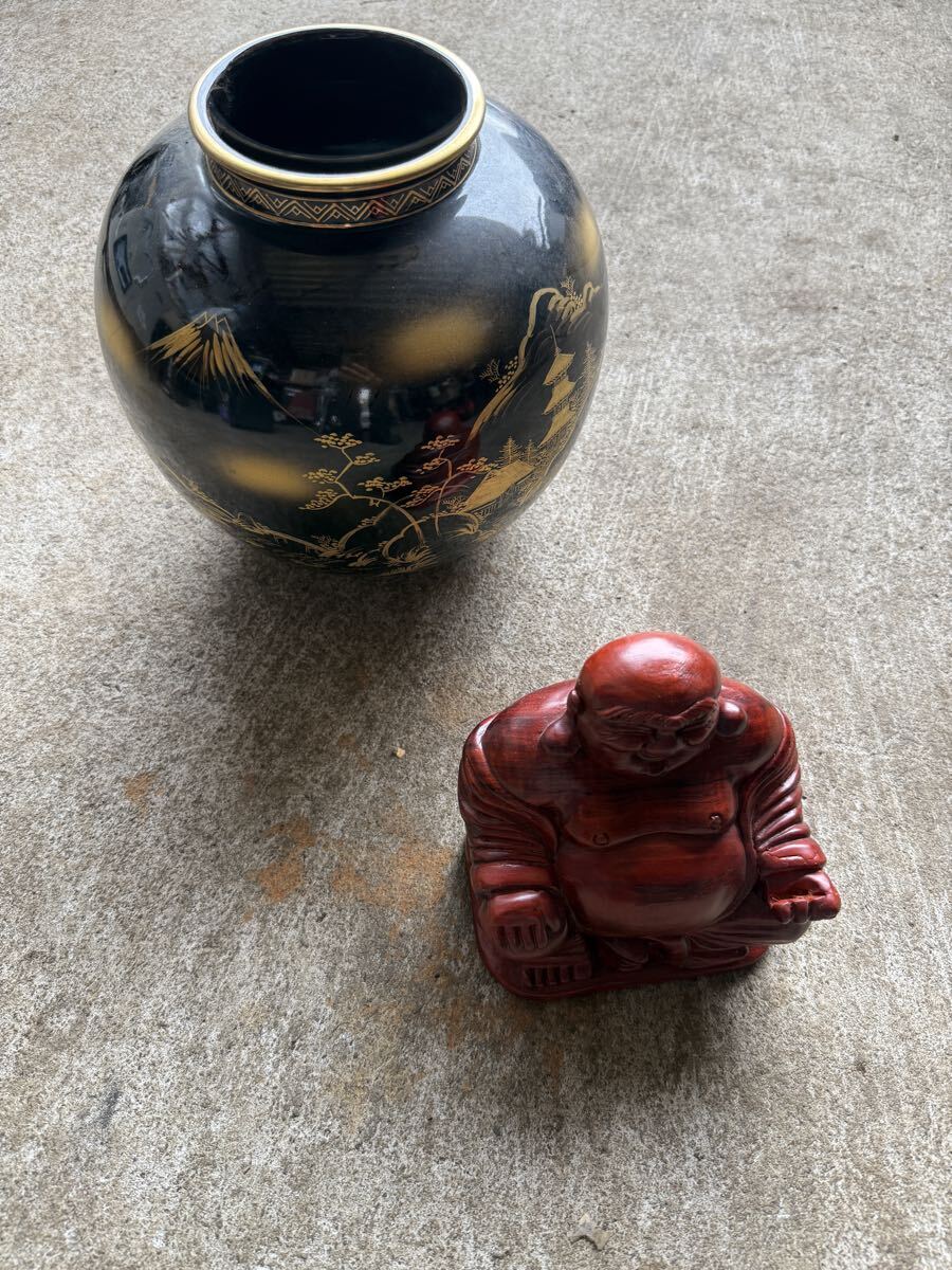 置物 花瓶 インテリア オブジェ アンティーク 縁起物 壺 花器 九谷拍卖