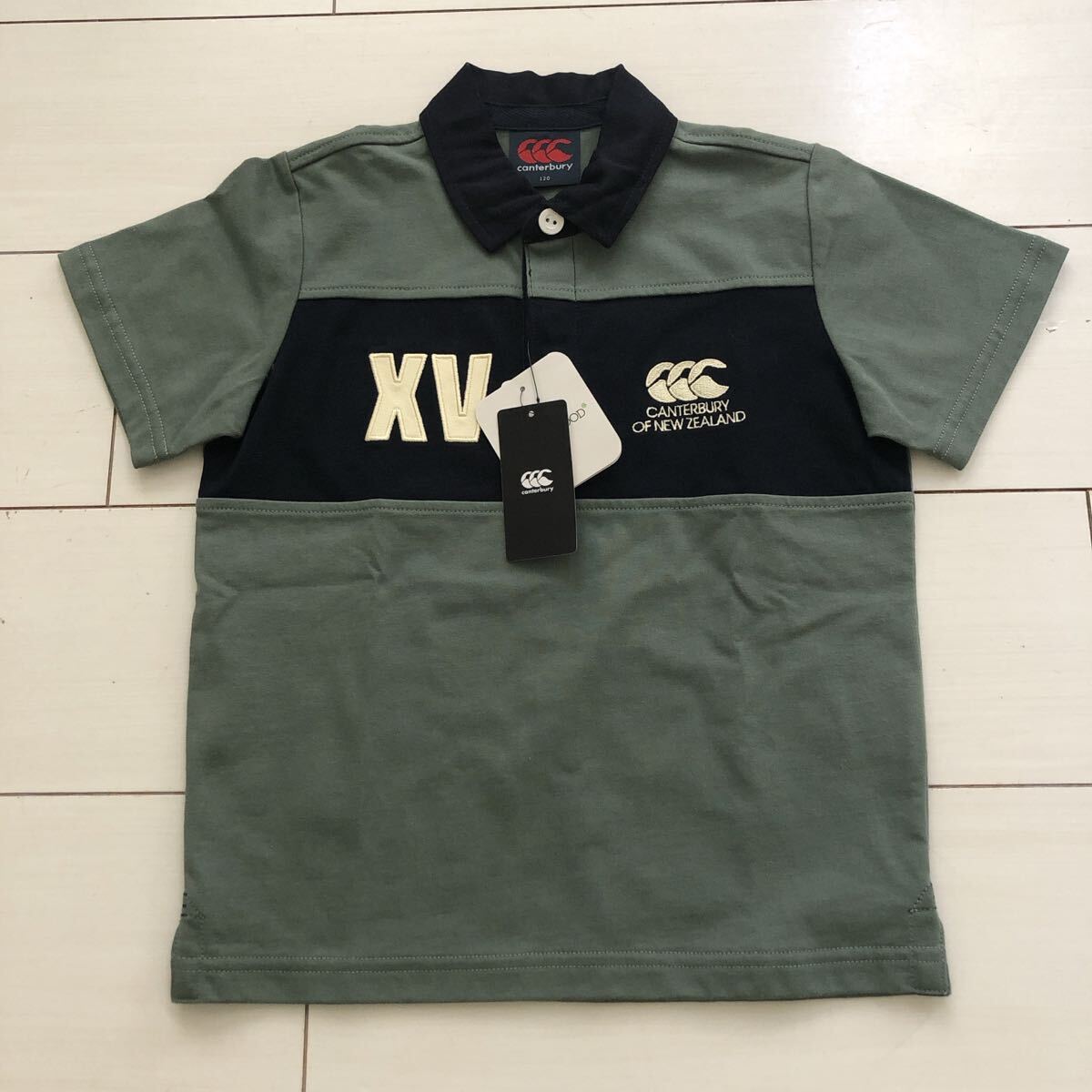 新品¥6,600カンタベリー★ジュニア ラガーシャツ 【120】拍卖