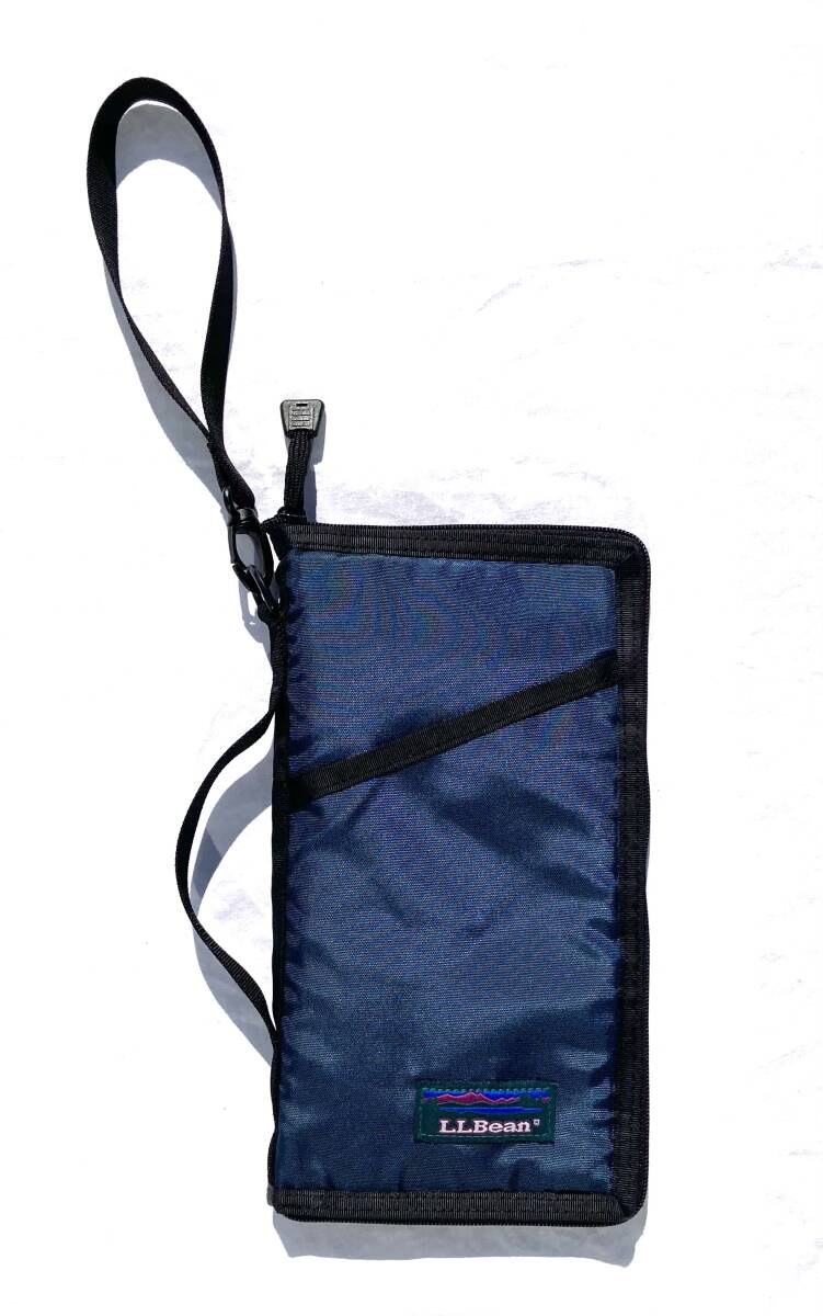 90s L.L.Bean トラベル クラッチ バッグ ポーチ ウォレット 緑 バッグ llビーン ビンテージ 名刺 カード ケース 財布拍卖