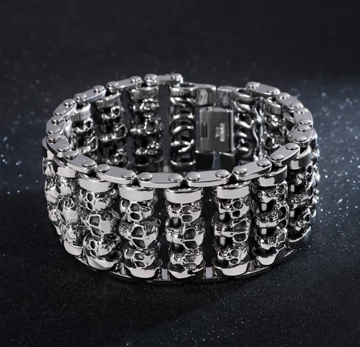 LHH937★シルバー ステンレスブレスレット アクセサリー ブレスレット バングル ジュエリー ステンレス クール拍卖