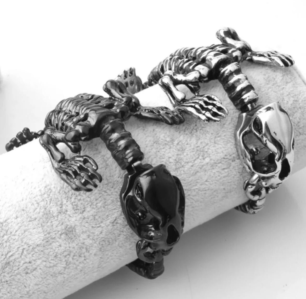 LHH945★全2種類 要1種類選択 20.5cm ステンレス 恐竜ブレスレット アクセサリー 恐竜 怪獣 バングル ジュエリー ダイナソー ブレスレット拍卖