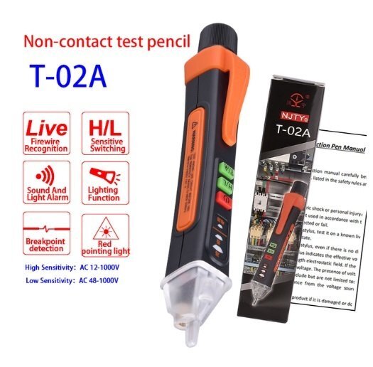 PYD666★コンハンディパクト 非接触 電圧計 電気機器 電圧ジケータインー ■ テスター ド ポコネクテッイント 12〜1000V拍卖