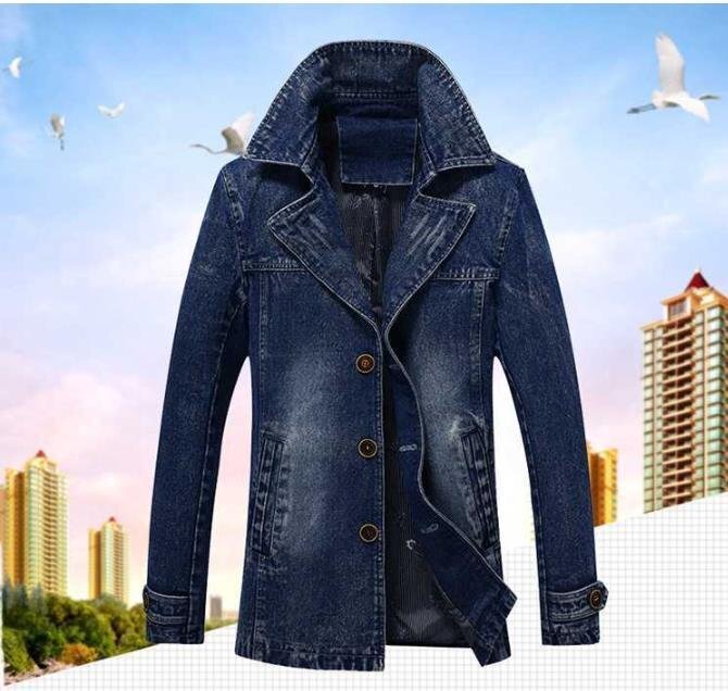 LHW935★新品 S~3XL選択 メンズ デニムジャケット ジージャン 細身テーラードジャケット カジュアル アウトドア通勤 ダメージ コート 拍卖