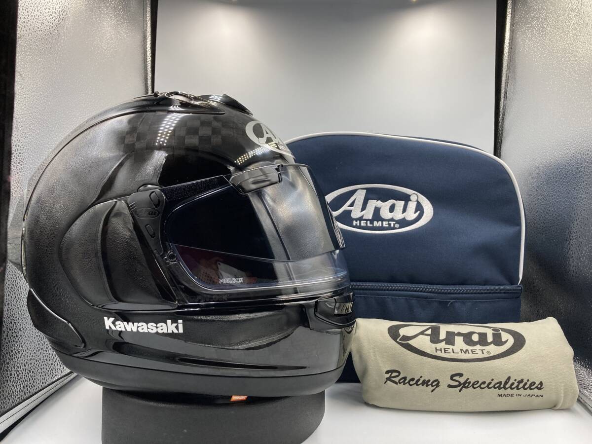 Arai アライ RX-7X RX-7 X RX7 SRC Carbon カーボン Mサイズ リアスポ & バッグ付き!! 使用極小!! 新品同様!! 検 arai RX7 拍卖