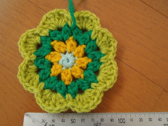 グリーン ドイリー 1枚 直径約10、5cm 吊るして飾れます インテリア 雑貨 ラッピング 素材 材料拍卖