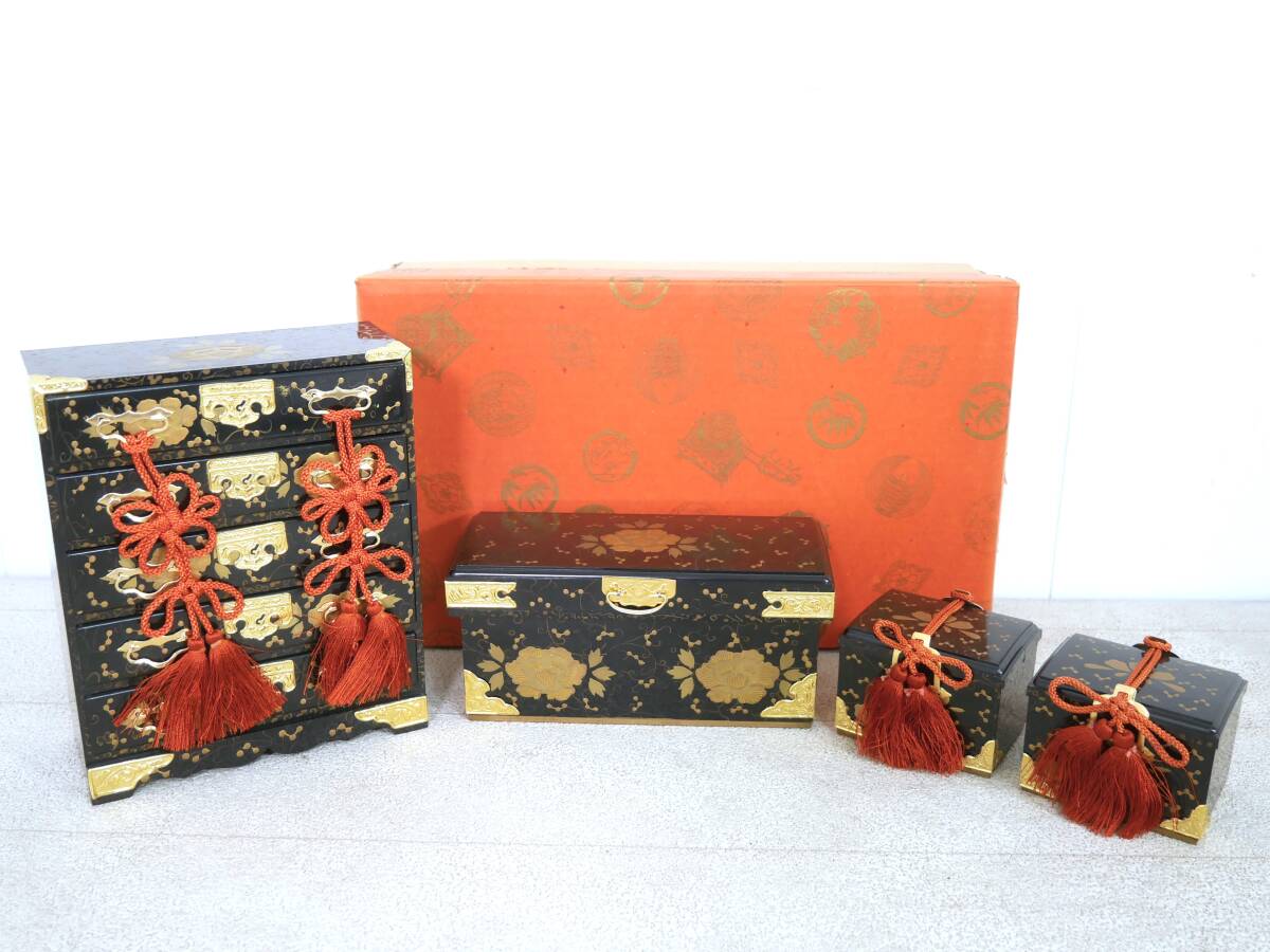 ■ひな祭り/雛人形◇謹製☆三荷揃 箪笥/長持/挟箱 55号■拍卖