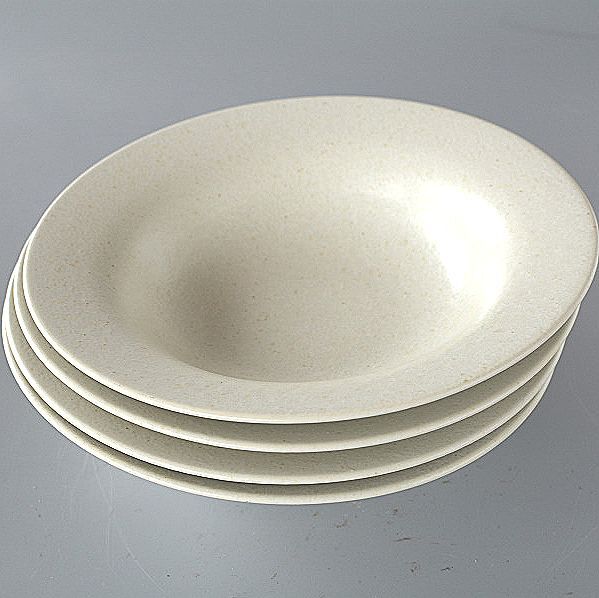 スープ皿 4枚 パスタ皿 リンドスタイメスト リネン LINEN 麻の風合い拍卖