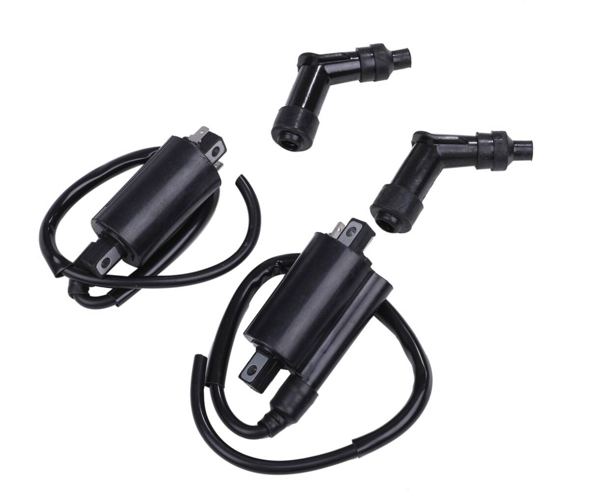 イグニッションコイル 2個セット ポイント 点火式 12V バッテリー 点火 変圧器 GR650 GSX250T GS400 GSX250E GSX400E GSX450E 等 汎用品拍卖