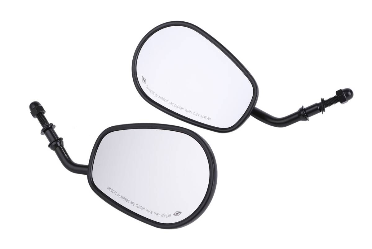 ハーレー ミラー バックミラー 左右セット ブラック スポーツスター ダイナ ソフテイル ツーリング オーバル ミラー 純正タイプ 社外品拍卖