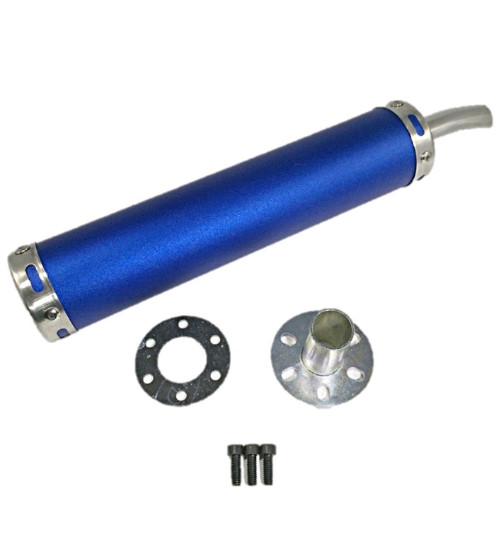 2ストローク 2st チャンバー マフラー サイレンサー ブルー 青 1本 DIO JOG NSR TZR RZ RGV 等 汎用品拍卖