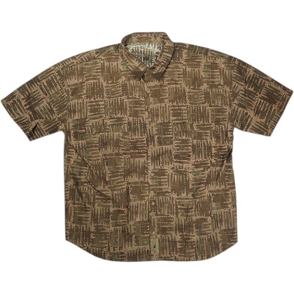 TENDERLOIN テンダーロイン COTTON SHT PRINT AS S/S 半袖シャツ 茶 Size 【M】 【中古品-良い】 20826659拍卖