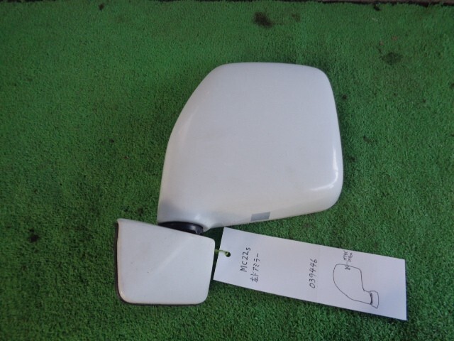 ワゴンR UA-MC22S 左サイドミラー/ドアミラー 電動格納 5Pカプラ 26U スペリアホワイト拍卖