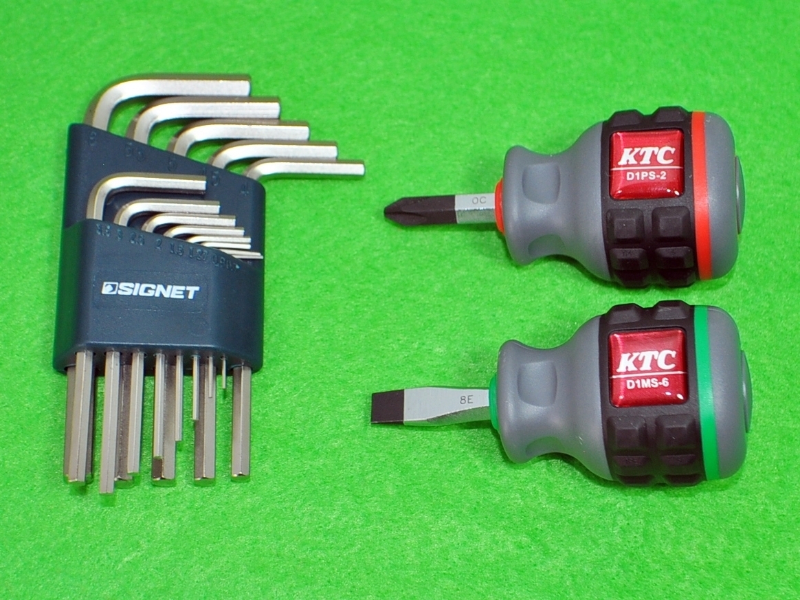 ◆SIGNET 六角棒レンチ極短 KTC 樹脂柄 スタッビドライバ●シグネット 六角棒レンチ スタビードライバー拍卖