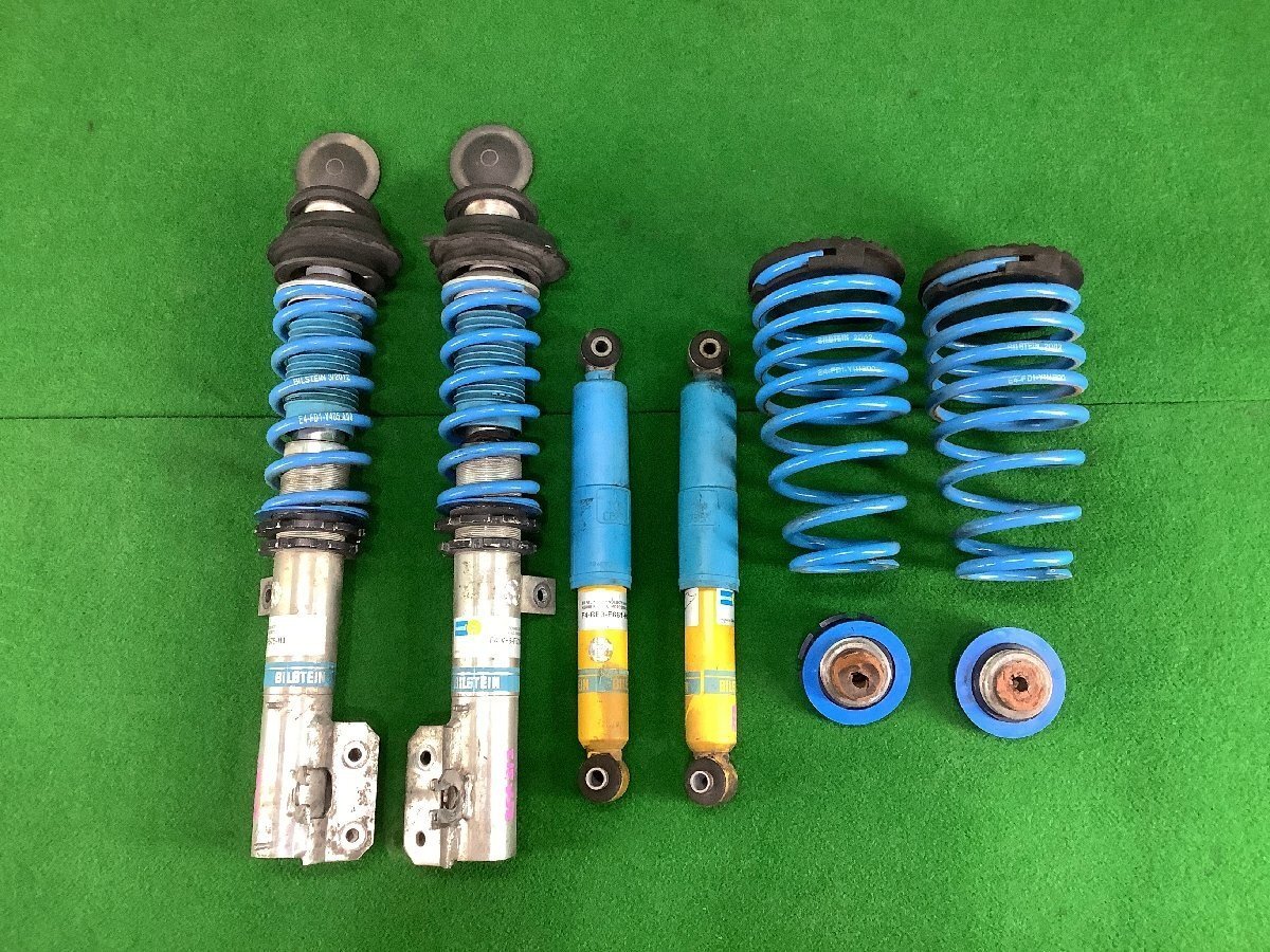 ビルシュタイン サスキット 1台分【リア抜け無し フロントジャンク 要補修/部品取り等に】ネジ式 フィアット500 FA312 サスショック拍卖