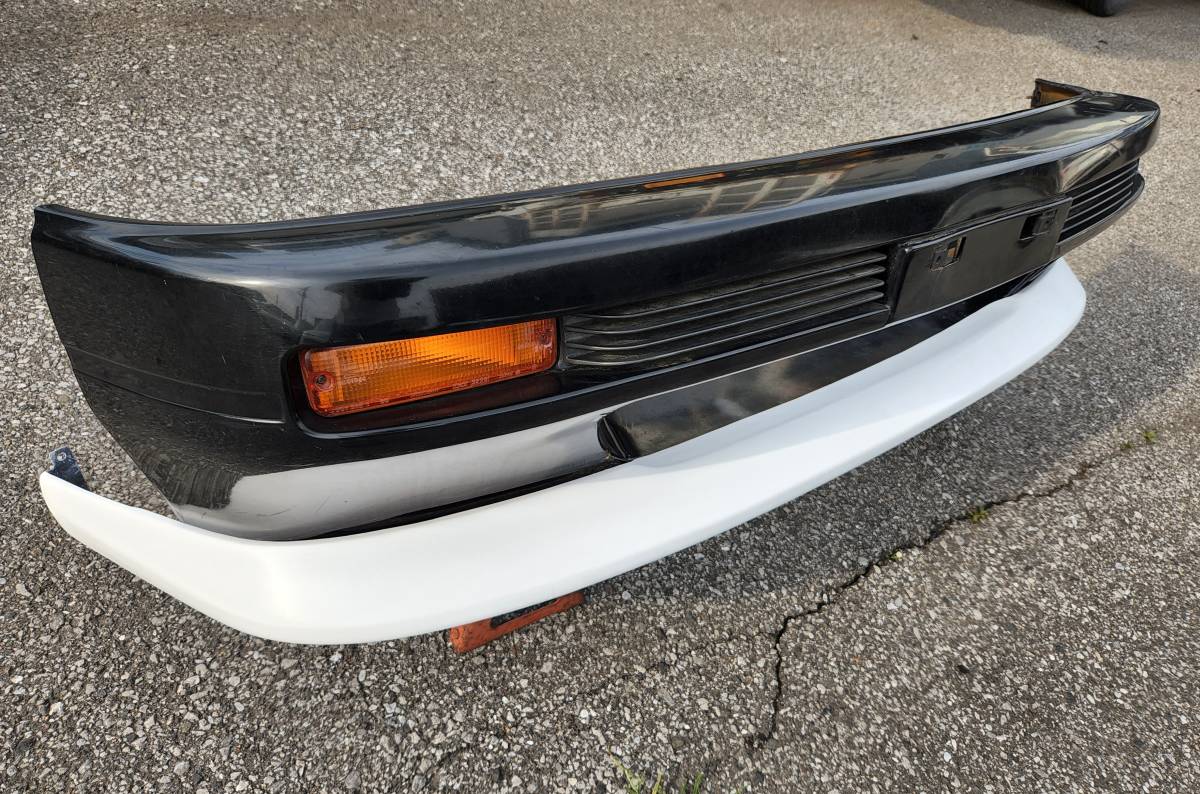 GE極上 S13 シルビア 純正形状 フロント リップスポイラー 純正バンパー用 FRP拍卖