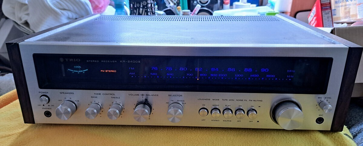 値下げしました!即購入可能!TRIO レシーバ-アンプKR-2400Ⅱ LED仕様 動作品拍卖