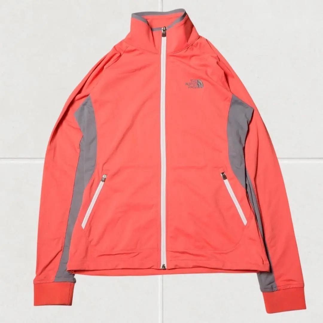 #J1435@ THE NORTH FACE ソフトシェルジャケット オレンジ拍卖