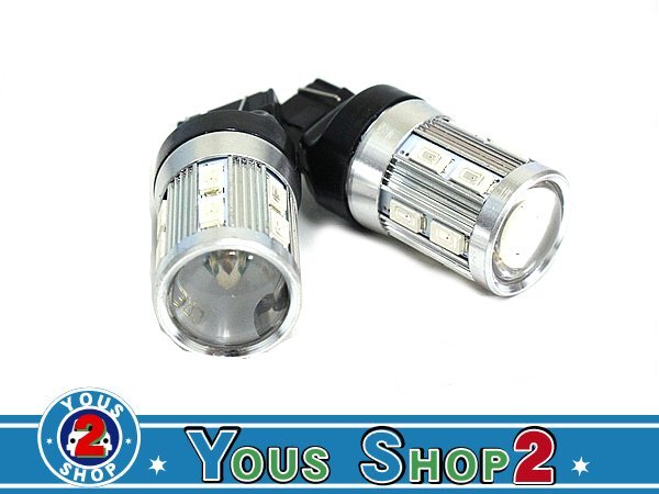 CREE製 12SMD+5W 12V 24V ハイパワー LED プロジェクター ライト T20 ステルス球 テールランプ ブレーキランプ ストップランプ等 レッド 赤拍卖