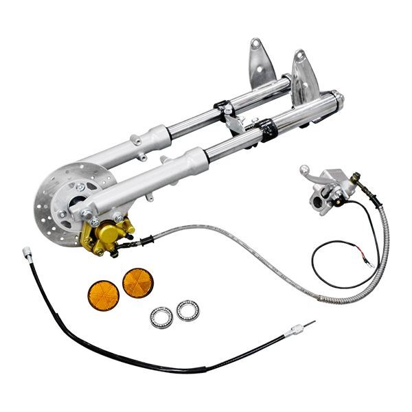 ю 正立 フロントフォーク キット Φ27インナーチューブ/フォーク長540mm 10インチ モンキー/ゴリラ/シャリー/DAX ディスクブレーキ拍卖