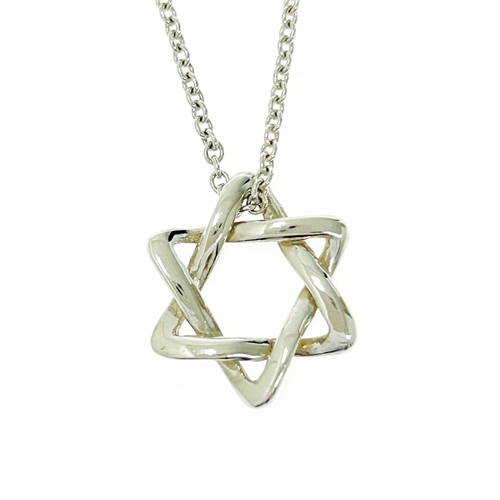 TIFFANY&Co. ティファニー シルバー エルサペレッティ スターオブダビデ ネックレス 1.7g 925刻印 477640 ネックレス拍卖