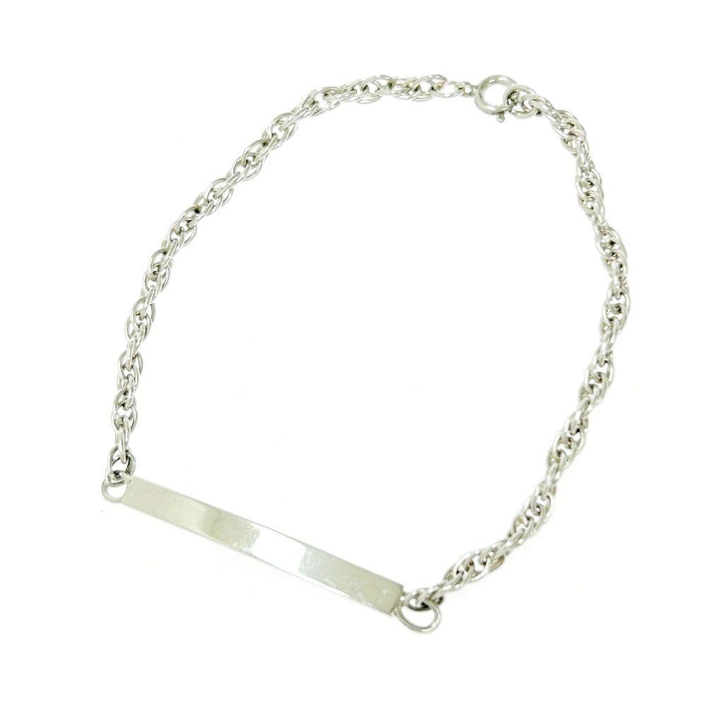 TIFFANY&Co. ティファニー シルバー ID チェーン ブレスレット 5.0g 925刻印 479597 ブレスレット拍卖