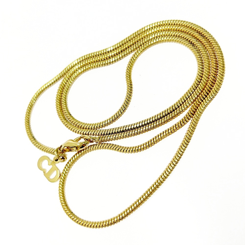 Christian Dior クリスチャンディオール GP ネックレス チェーンのみ ゴールド 481046 ネックレス拍卖