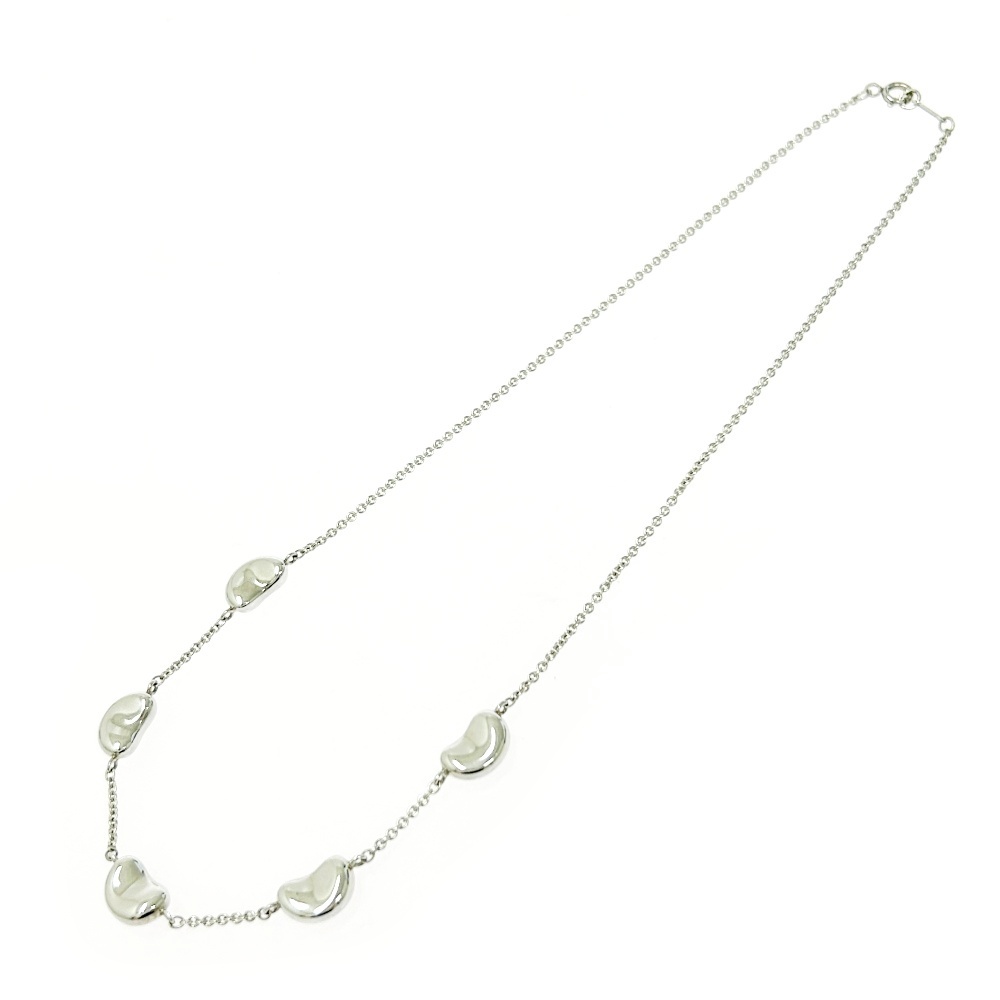 【箱付き】 TIFFANY&Co. ティファニー シルバー 5P ビーンズ ネックレス 13.1g 925刻印 489850 ネックレス拍卖