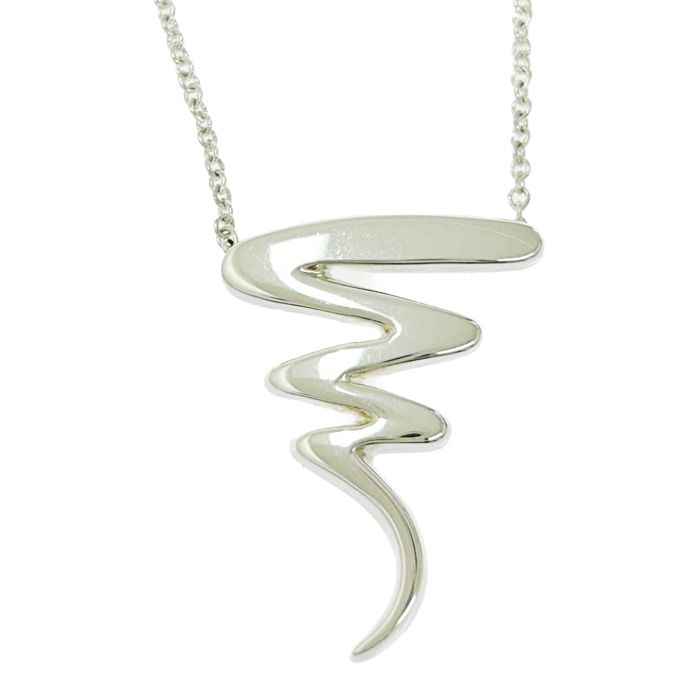 【箱付き】 TIFFANY&Co. ティファニー シルバー スクリブル ネックレス 2.9g 925刻印 491861 ネックレス拍卖