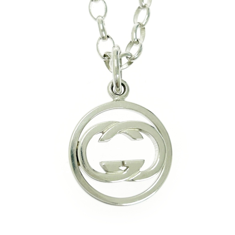 【保存袋付き】 GUCCI グッチ シルバー ドッピアG ネックレス 14.3g 925刻印 481168 ネックレス拍卖