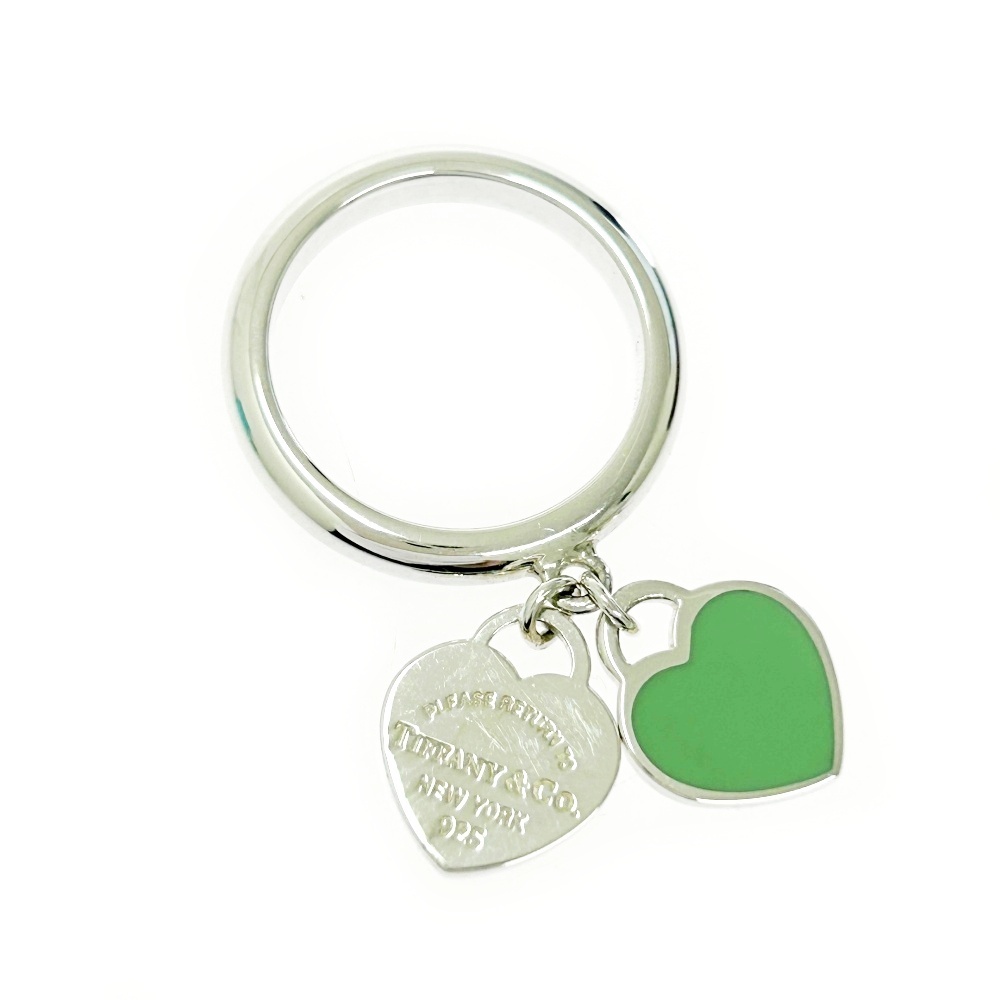 【箱付き】 TIFFANY&Co. ティファニー シルバー リターントゥ ミニ ダブルハート リング 4.7g 925刻印 504936 リング・指輪拍卖