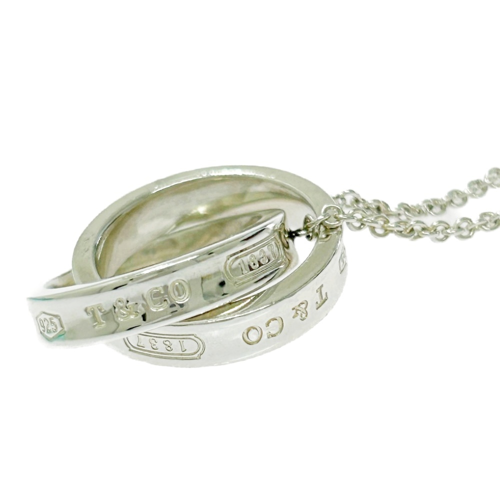 【箱付き】 TIFFANY&Co. ティファニー シルバー 1837 インターロッキング サークル ネックレス 10.5g 925刻印 499010 ネックレス拍卖