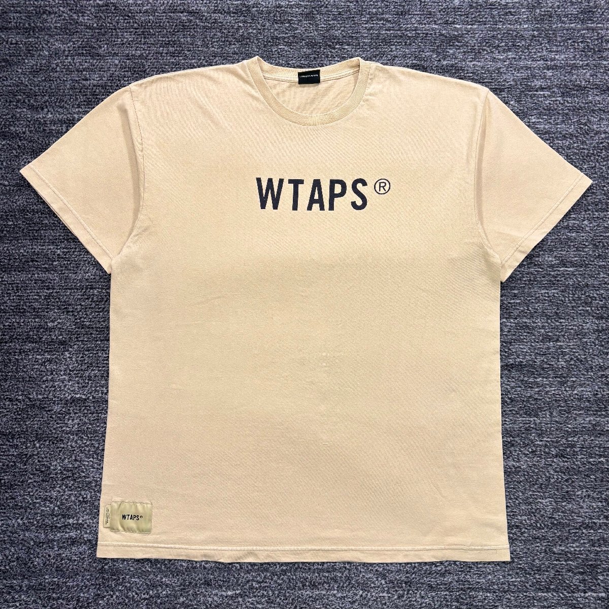 23ss Wtaps SIGN / SS / COTTON BEIGE X03 ダブルタップス Tシャツ ベージュ拍卖