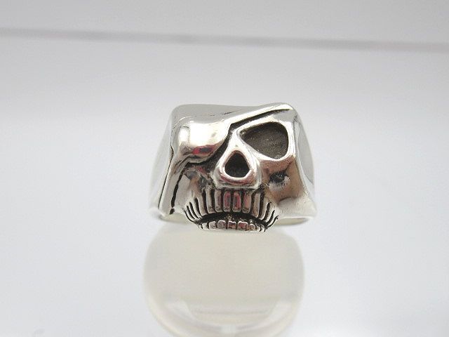 ☆Flash Point フラッシュポイント JIM SKULL RING ジムスカルリング C-MAG 約10号 重量約11.41g シルバー メンズ アクセサリー 指輪☆拍卖