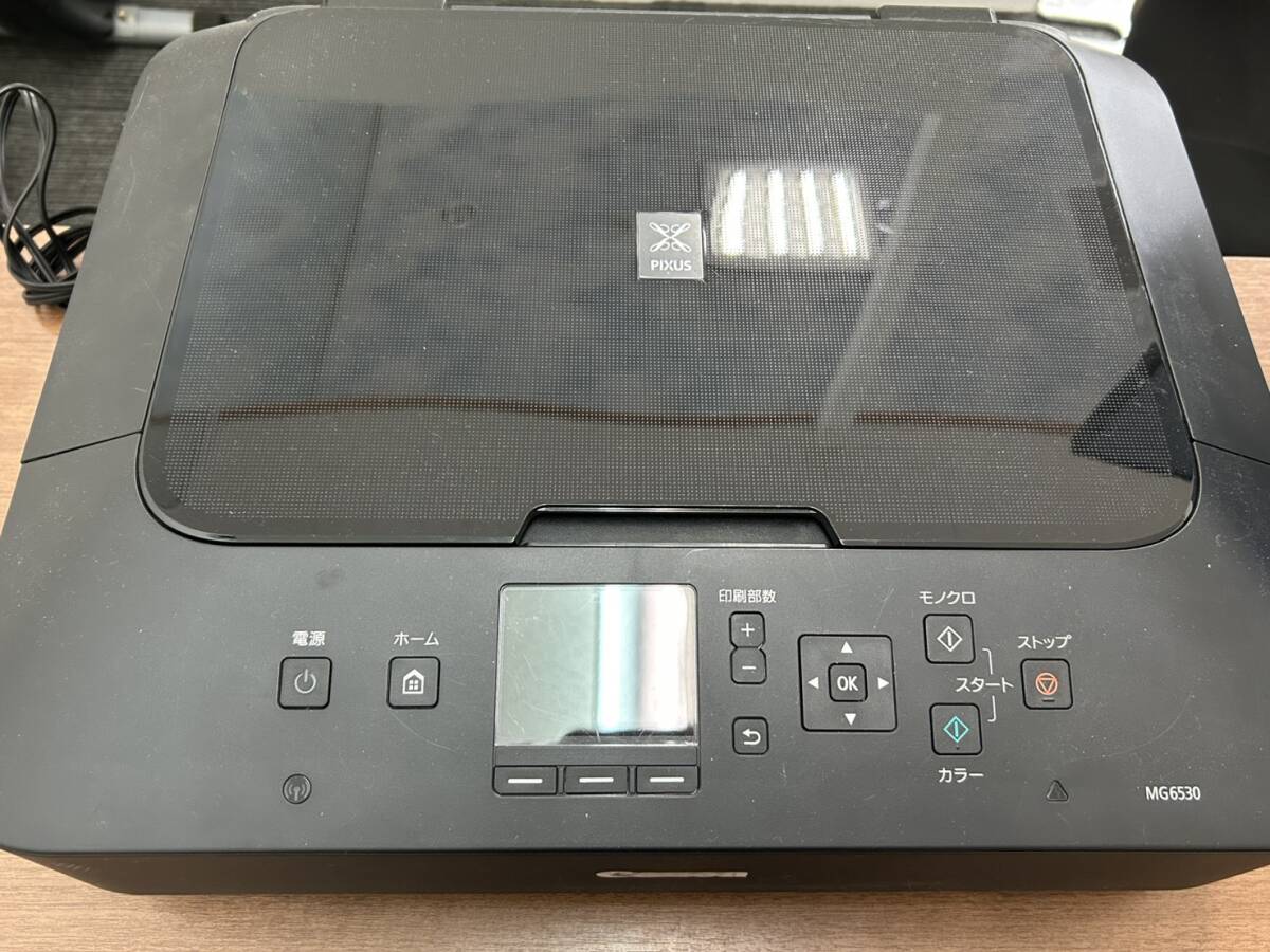 【C】Canon PIXUS プリンター MG6530 キャノン ブラック 通電確認済み拍卖
