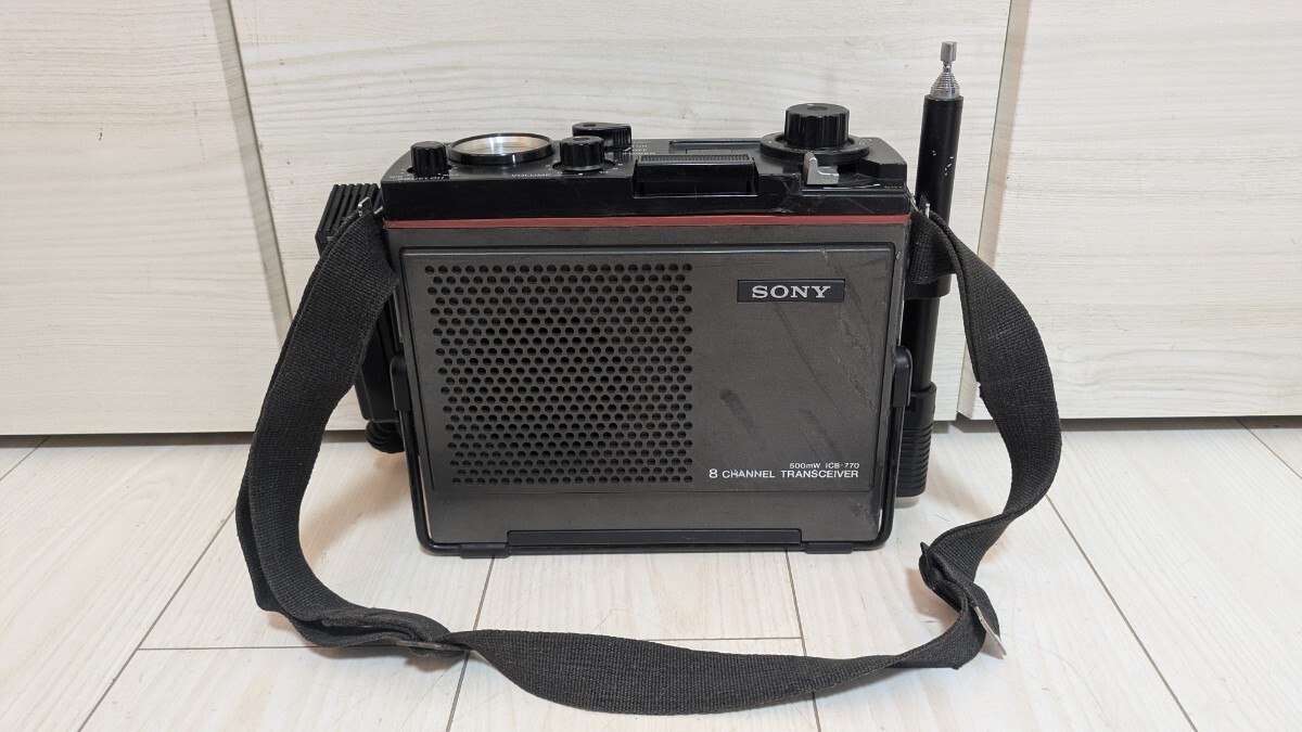 SONY ソニー ICB-770 8チャンネル トランシーバー アマチュア無線 現状品 動作未確認 ジャンク拍卖